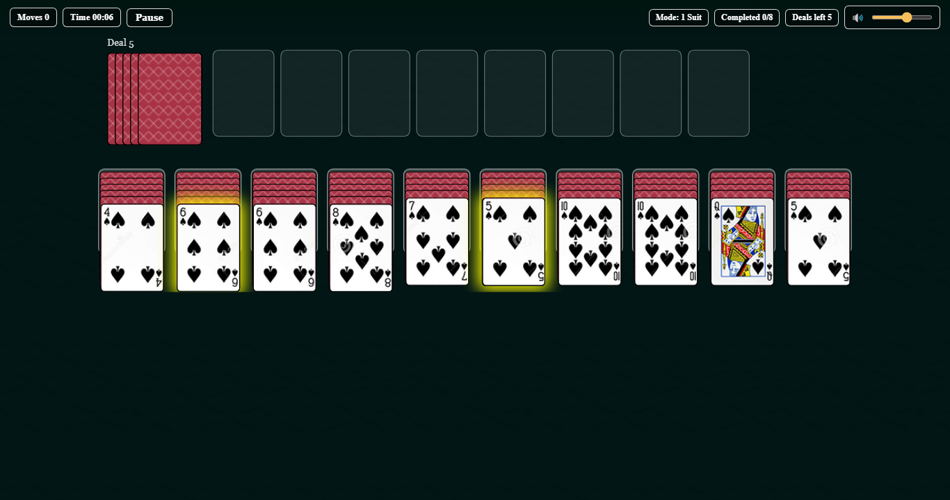 Building descending card sequences in Spider Solitaire
